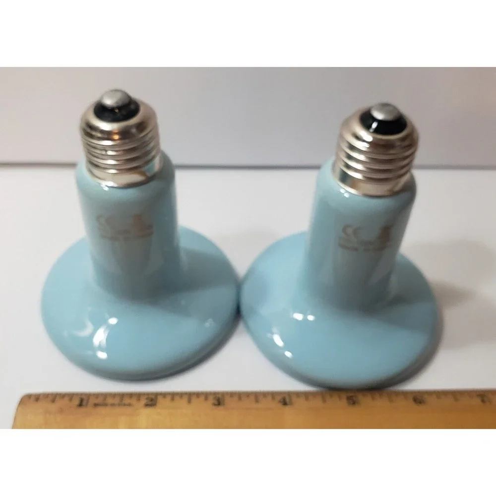 2 Pk Ceramic Heat Emitter Reptile 150W Lamp Bulb Emitting Brooder Coop Heater